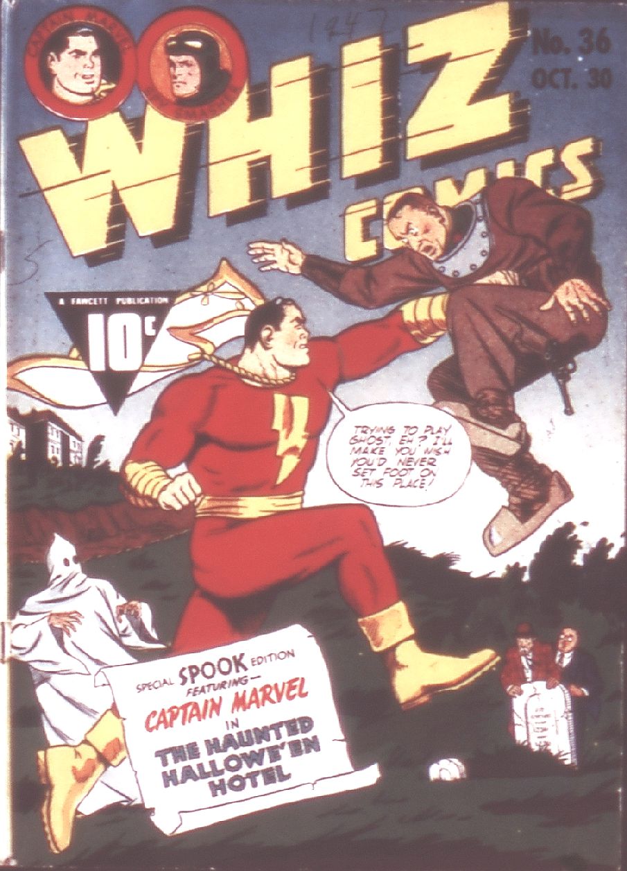 Comic Book Cover For Whiz Comics 36 (fiche)