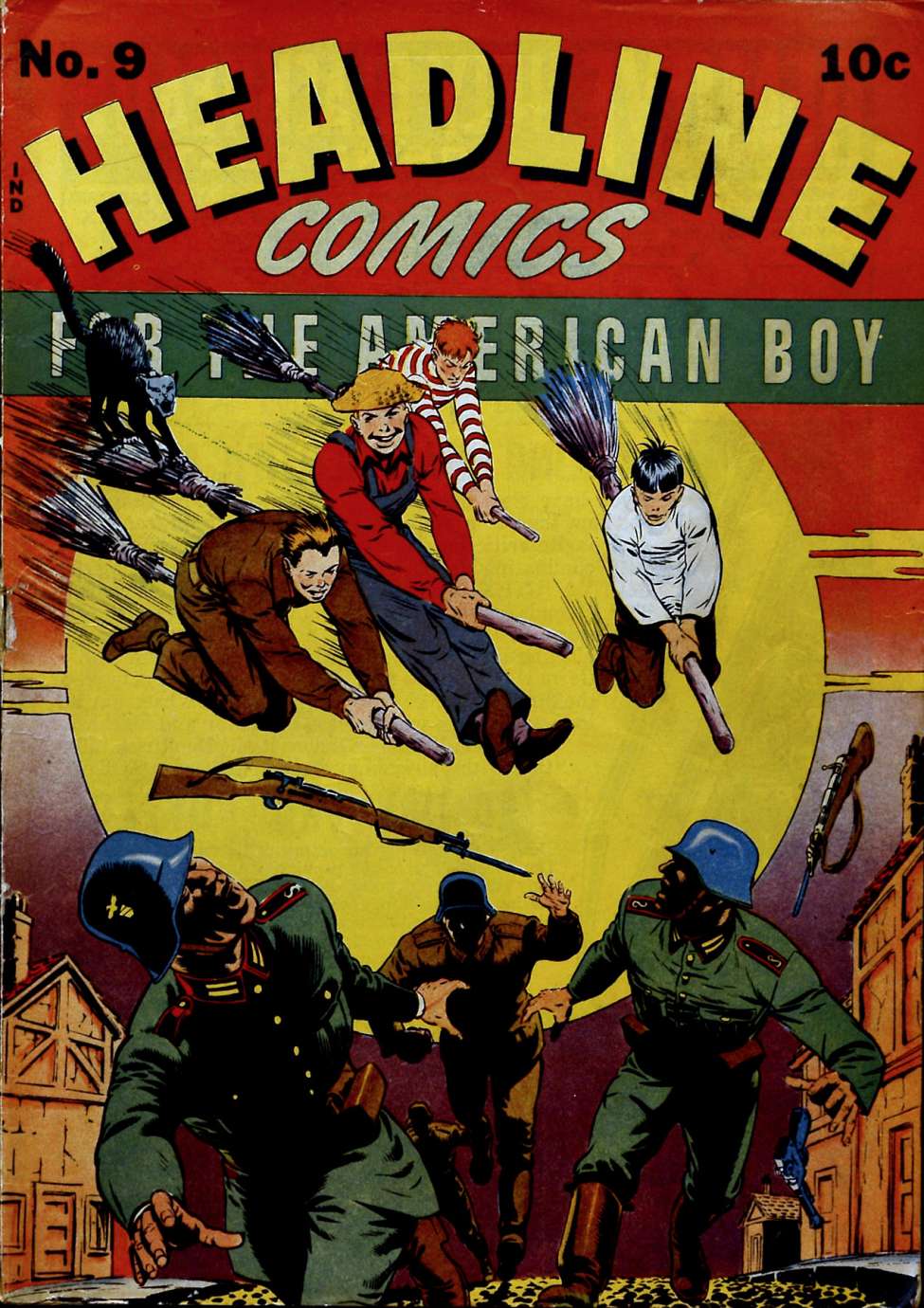 Comic Book Cover For Headline Comics 9
