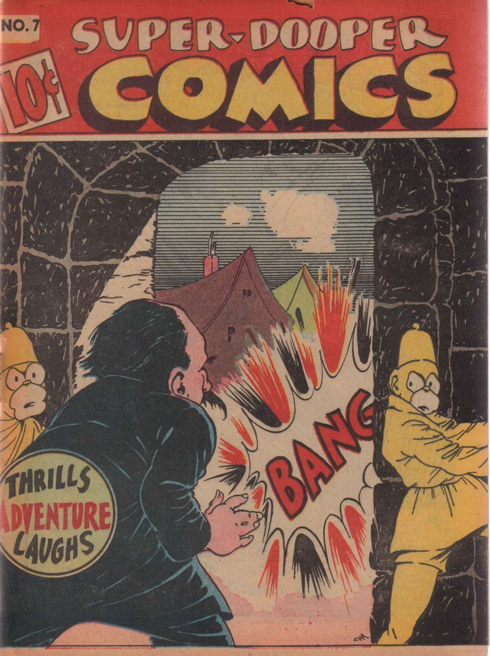 Comic Book Cover For Super-Dooper Comics 7