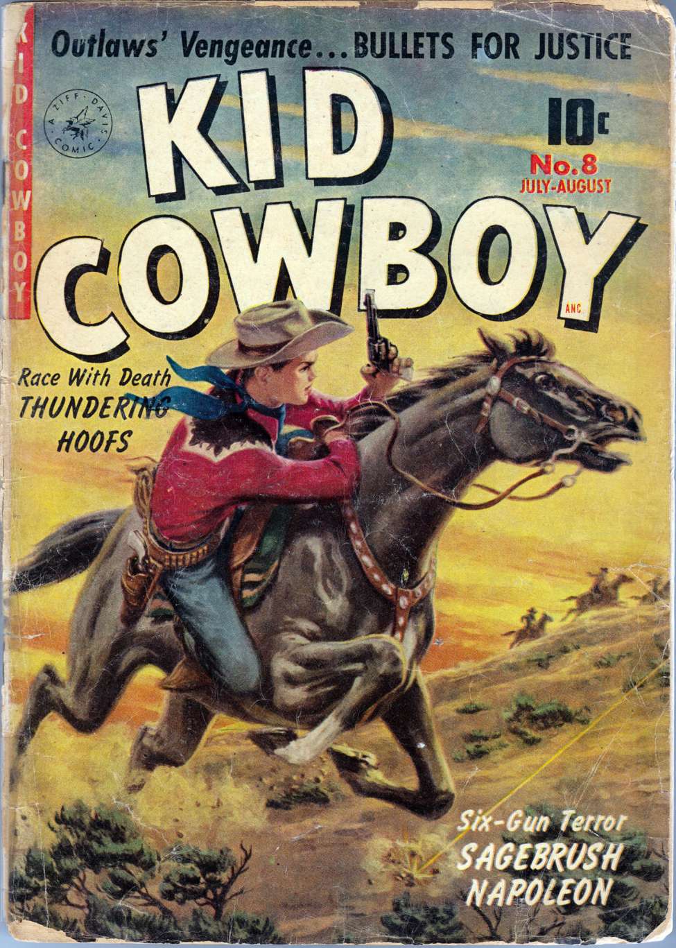 Comic Book Cover For Kid Cowboy 8 (alt) - Version 2