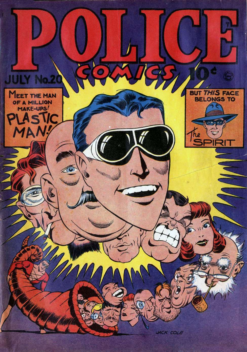 Comic Book Cover For Police Comics 20