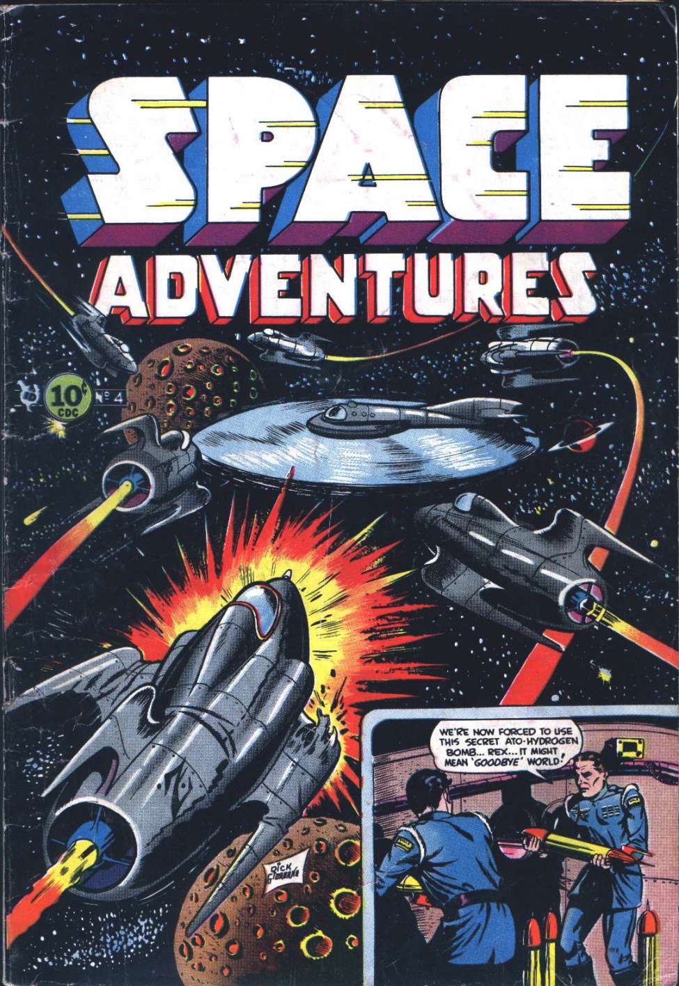 Comic Book Cover For Space Adventures 4