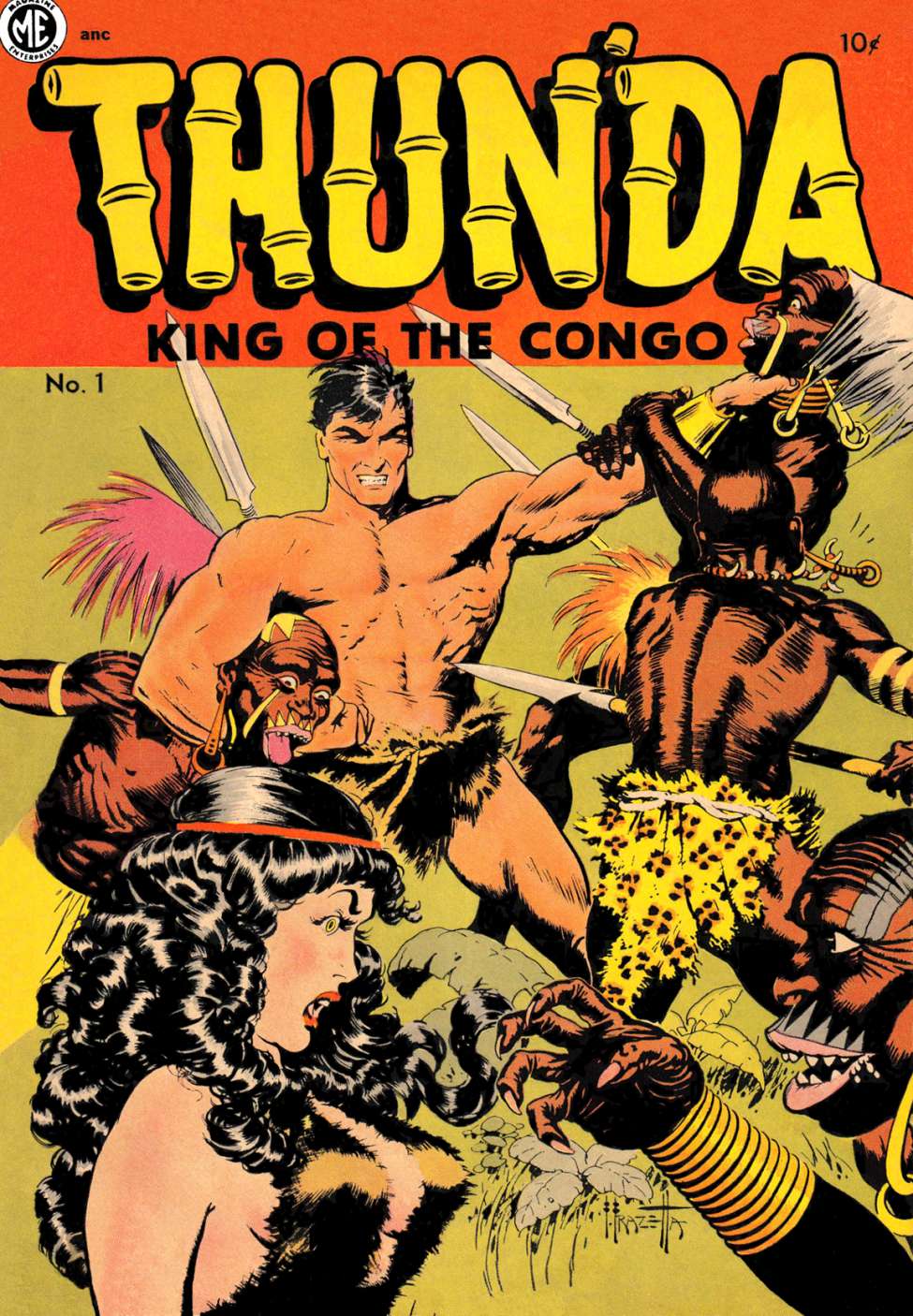 Comic Book Cover For Thun'da, King of the Congo 1