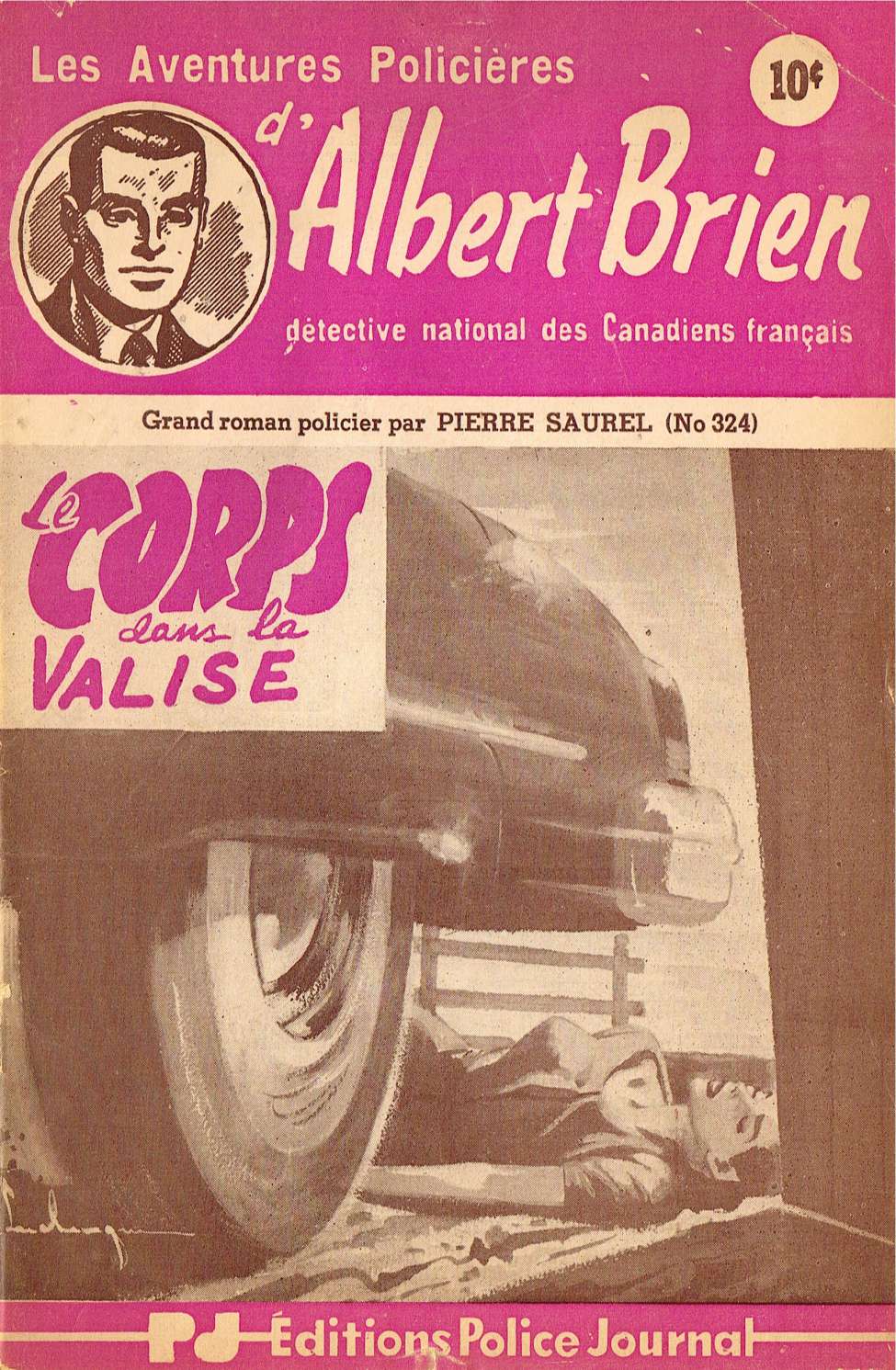 Comic Book Cover For Albert Brien v2 324 - Le corps dans la valise