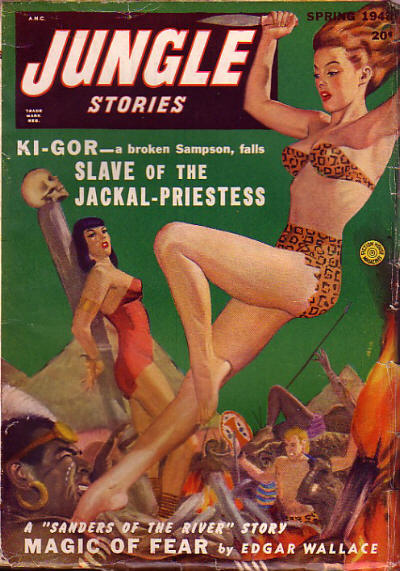 Comic Book Cover For Jungle Stories v4 2 - Slave of the Jackal Priestess - John Peter Drummond