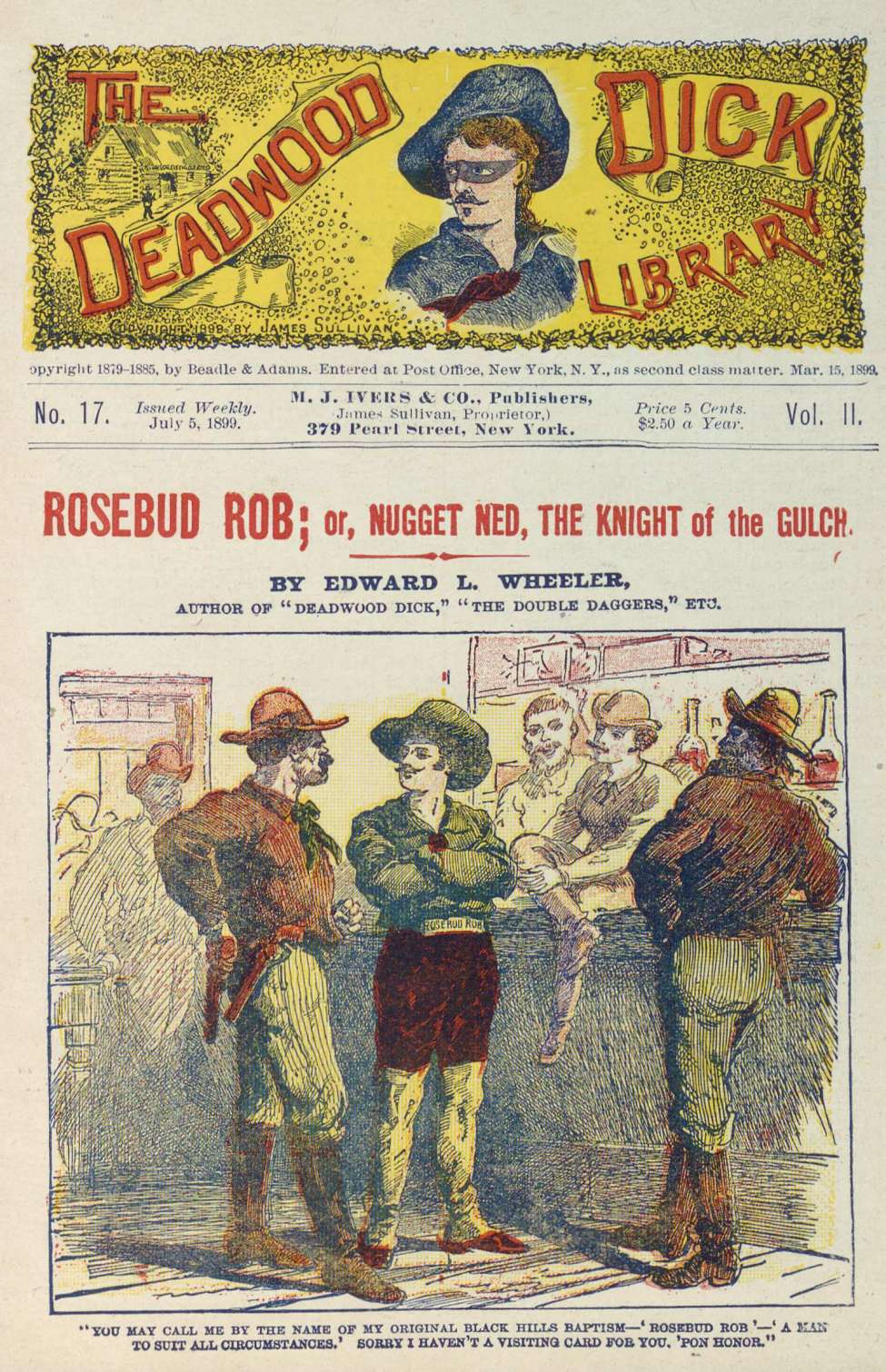 Book Cover For Deadwood Dick Library v2 17 - Rosebud Rob