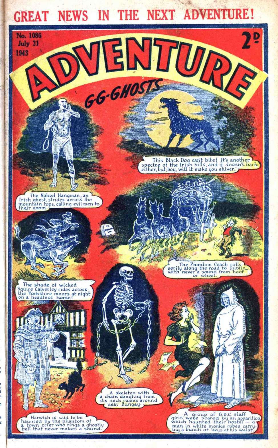 Comic Book Cover For Adventure 1086