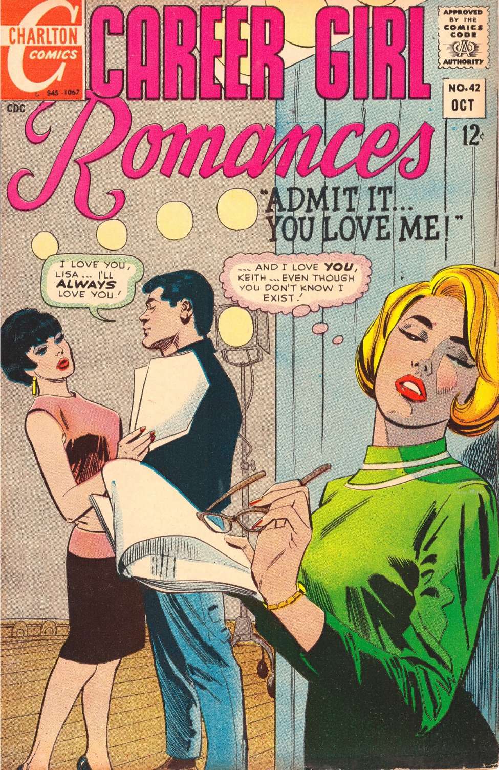 Comic Book Cover For Career Girl Romances 42