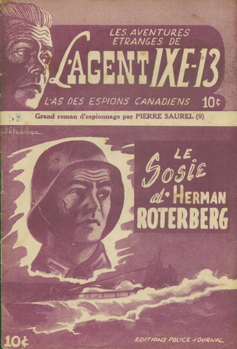 Comic Book Cover For L'Agent IXE-13 v2 9 – Le sosie d’Herman Roterberg
