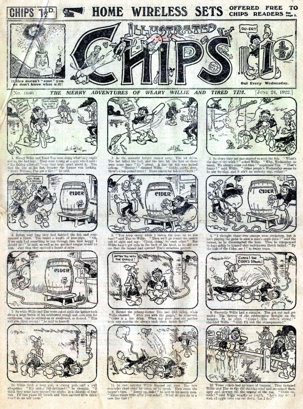 Comic Book Cover For Illustrated Chips 1660