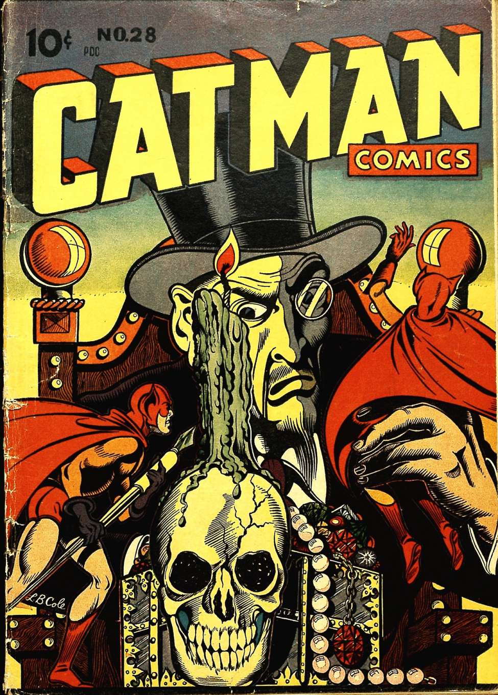 Comic Book Cover For Cat-Man Comics 28