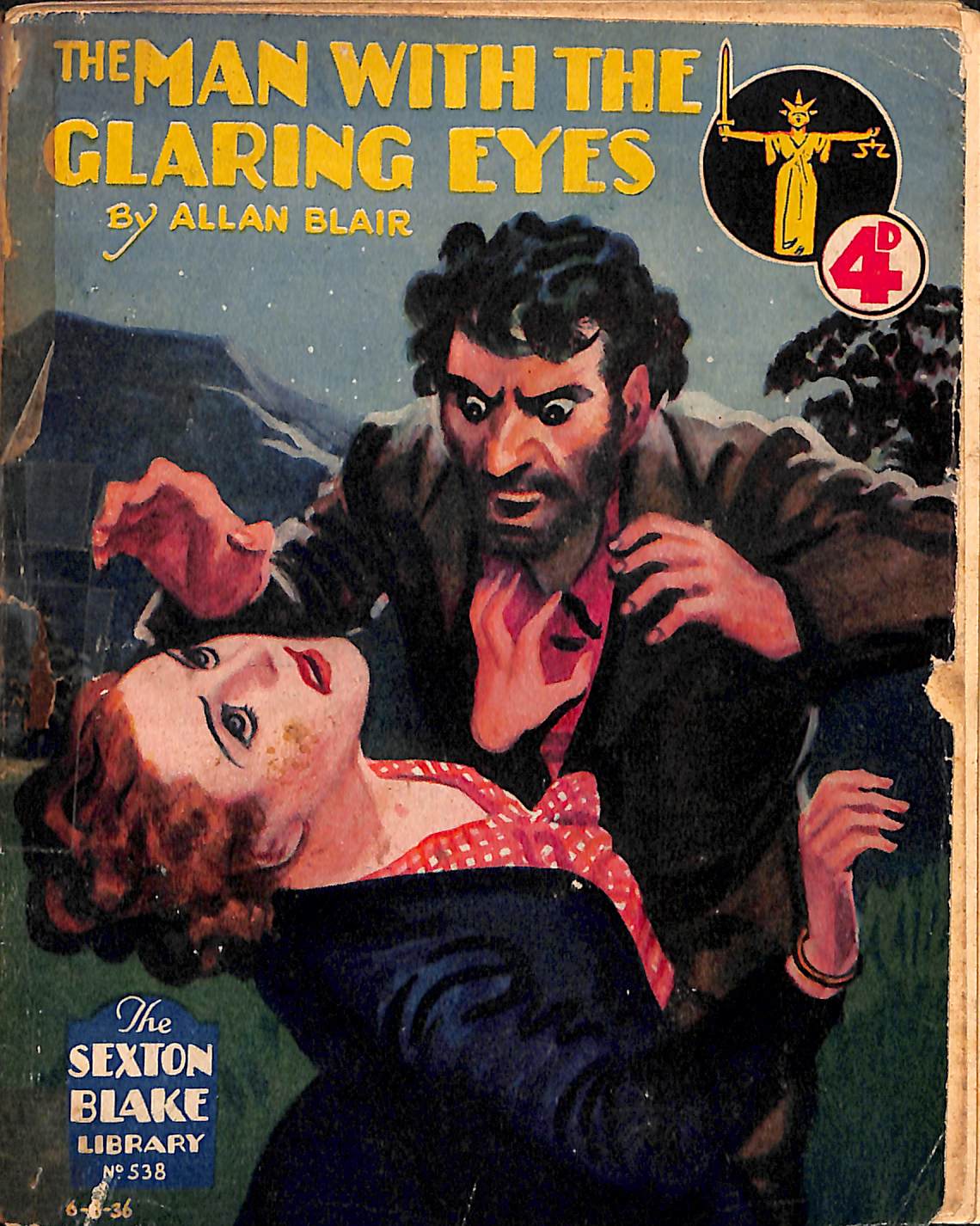 Book Cover For Sexton Blake Library S2 538 - The Man With the Glaring Eyes
