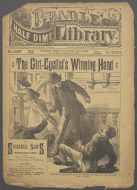 Large Thumbnail For Beadle's Half Dime Library 1009 -The Girl-Cyclist's Winning Hand