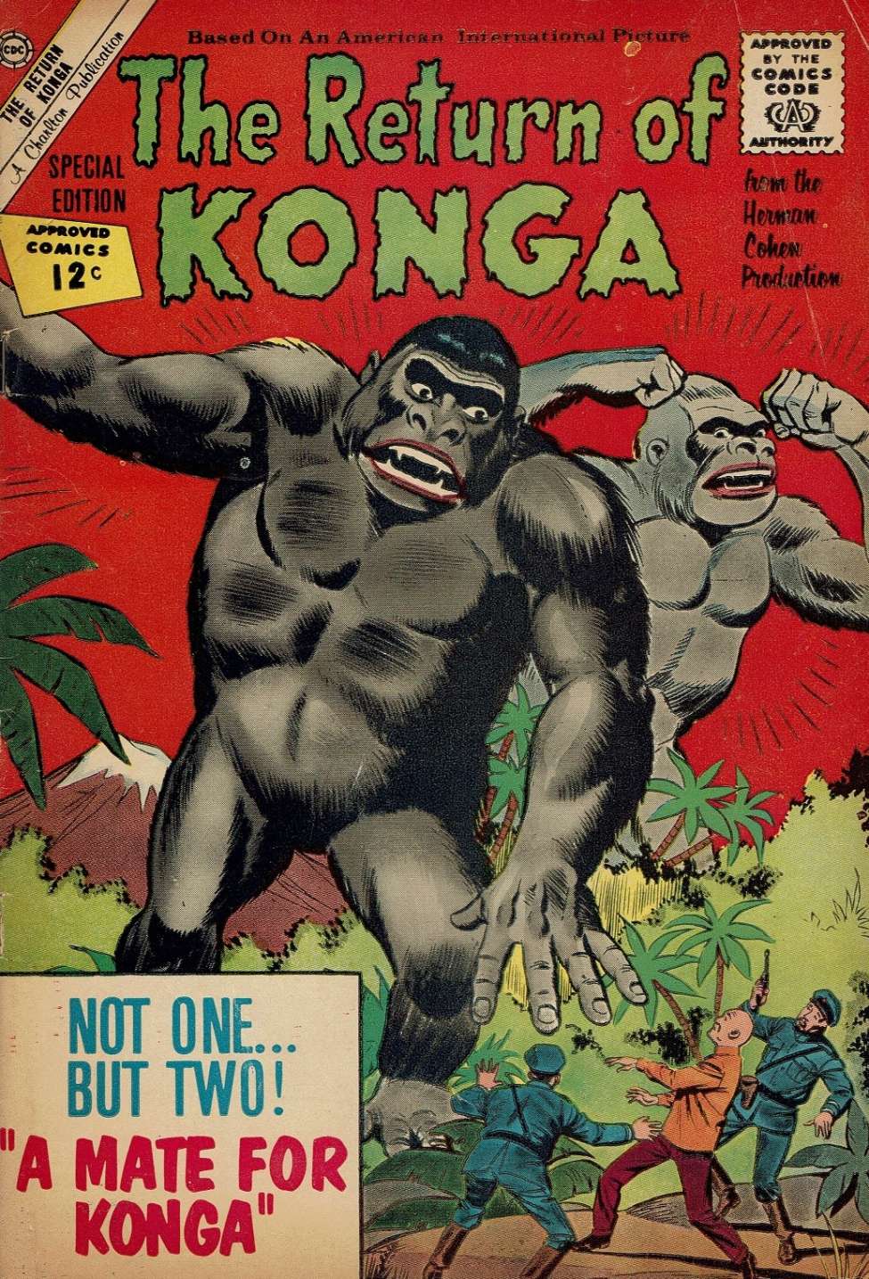Comic Book Cover For The Return of Konga (nn)