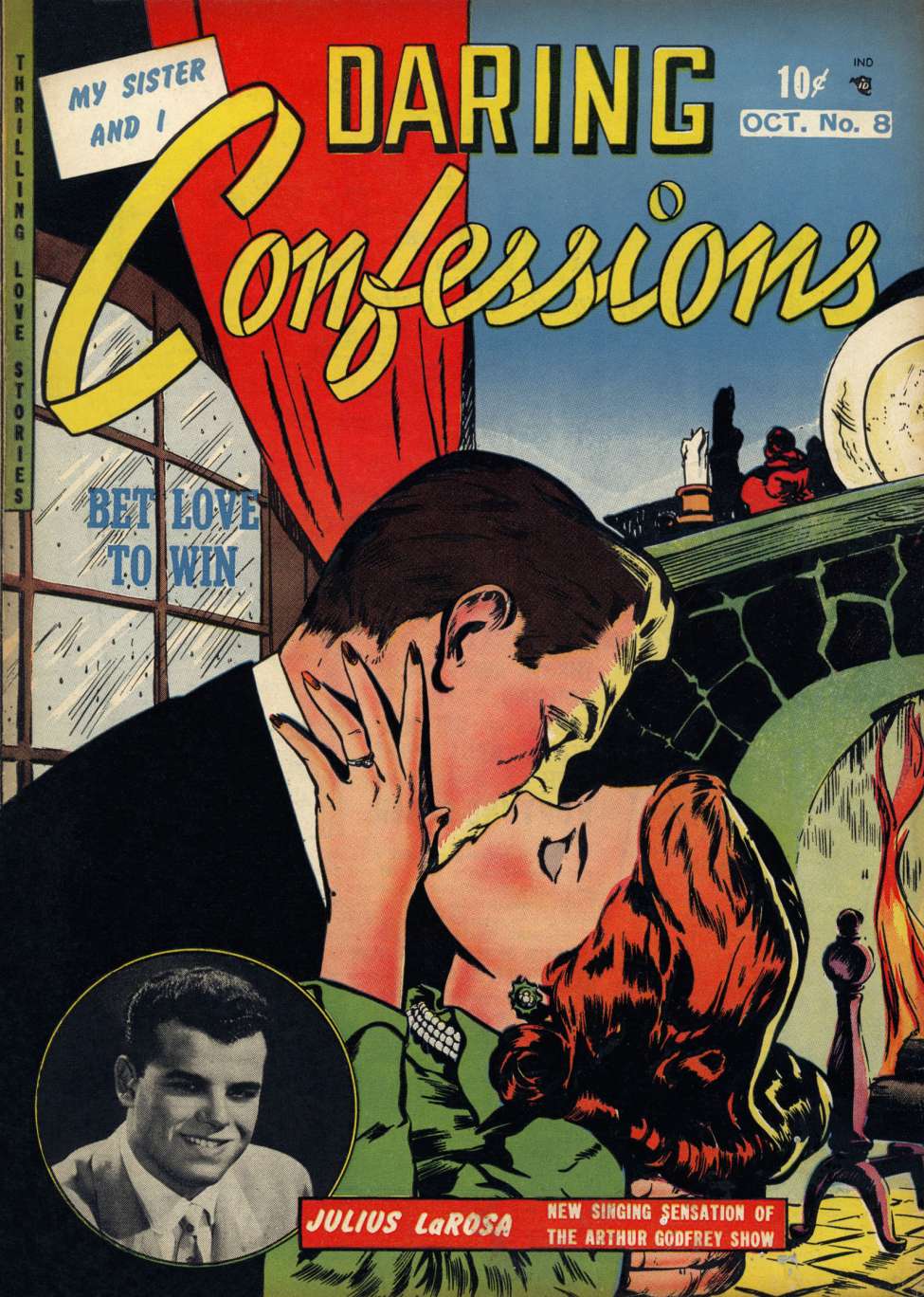 Comic Book Cover For Daring Confessions 8