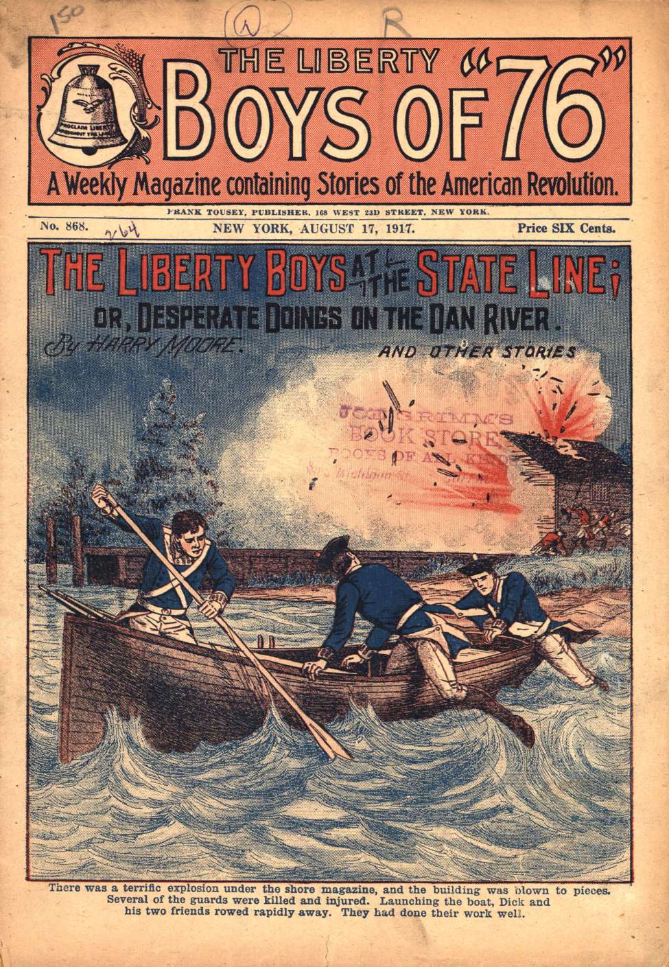 Book Cover For The Liberty Boys of 76 868 - The Liberty Boys at the State Line
