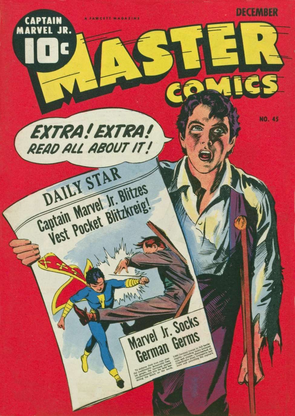 Comic Book Cover For Master Comics 45