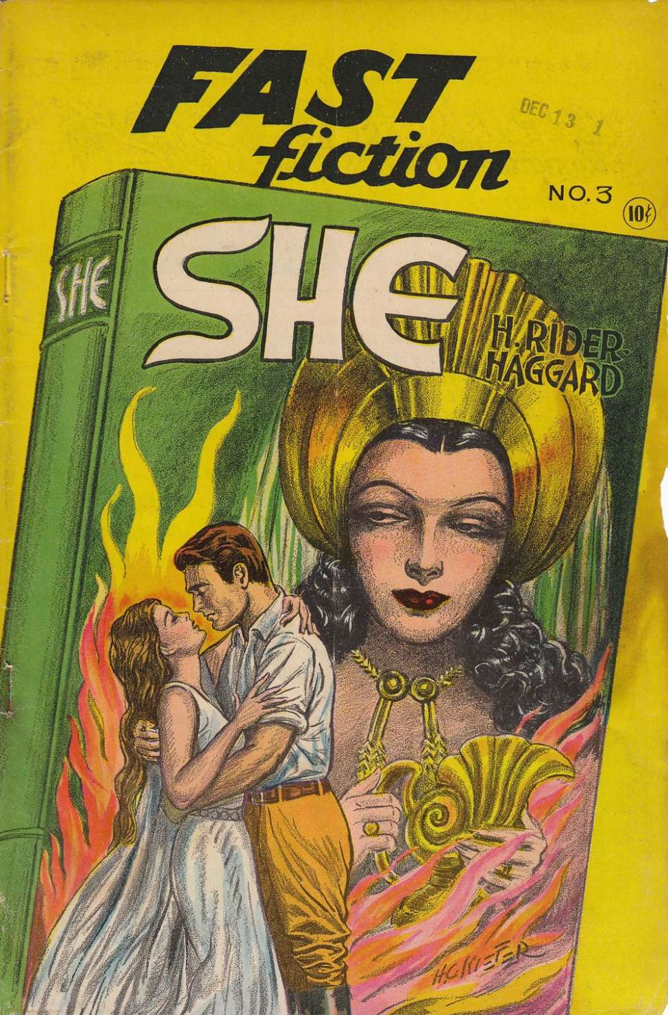 Comic Book Cover For Fast Fiction 3 - She