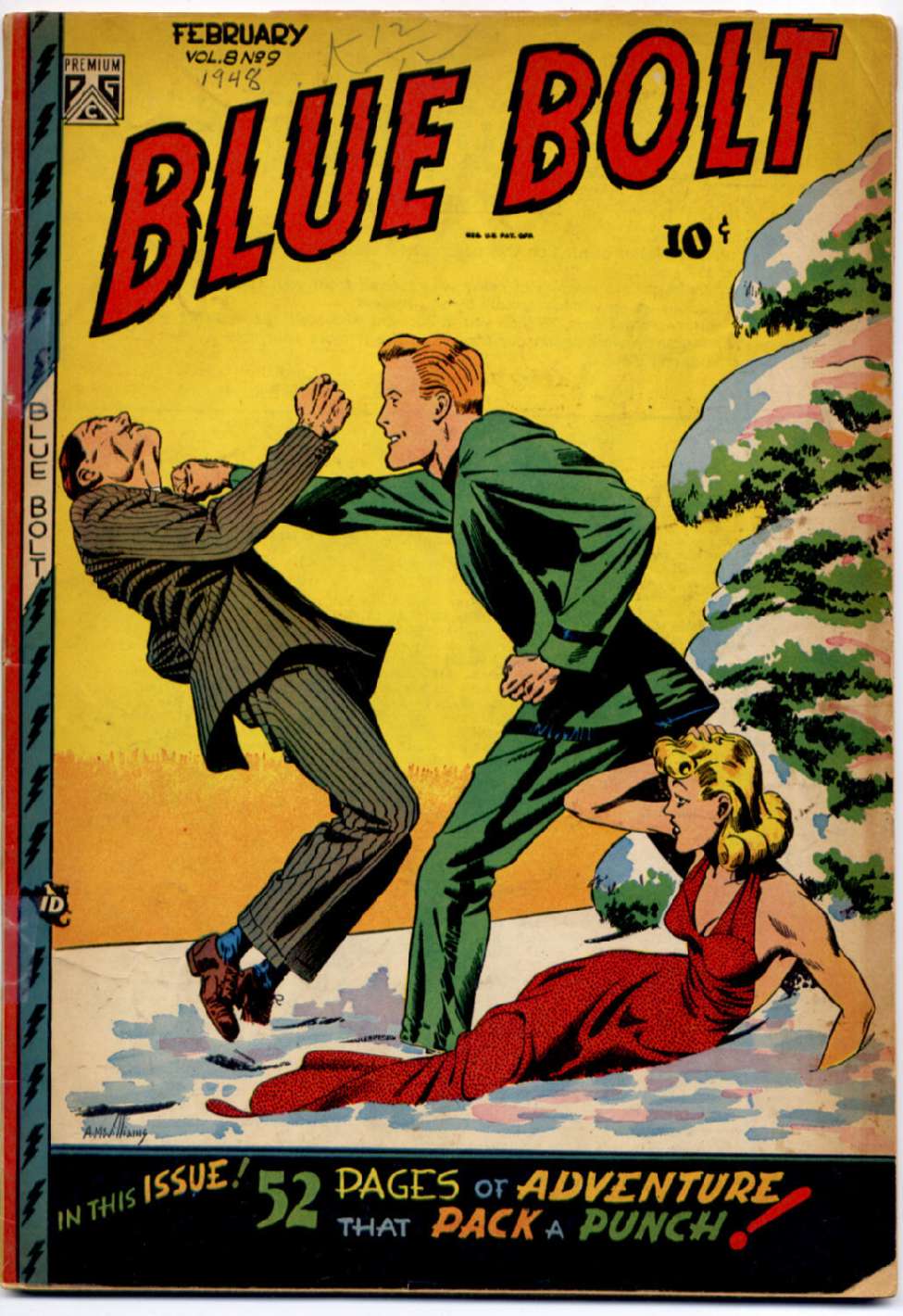 Comic Book Cover For Blue Bolt v8 9
