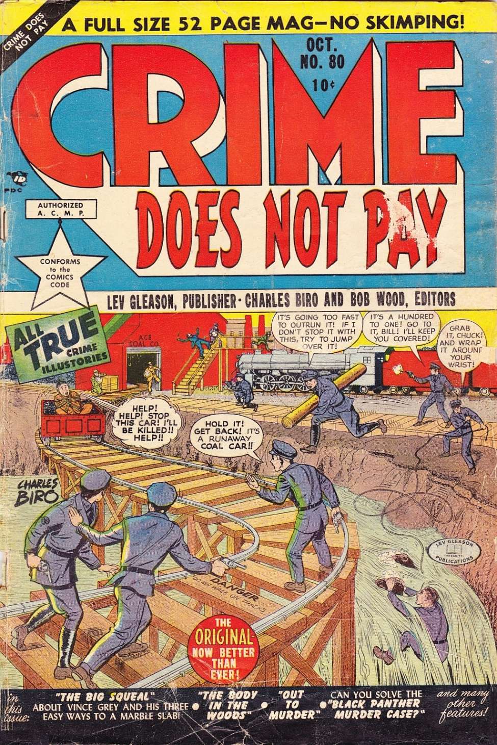 Comic Book Cover For Crime Does Not Pay 80