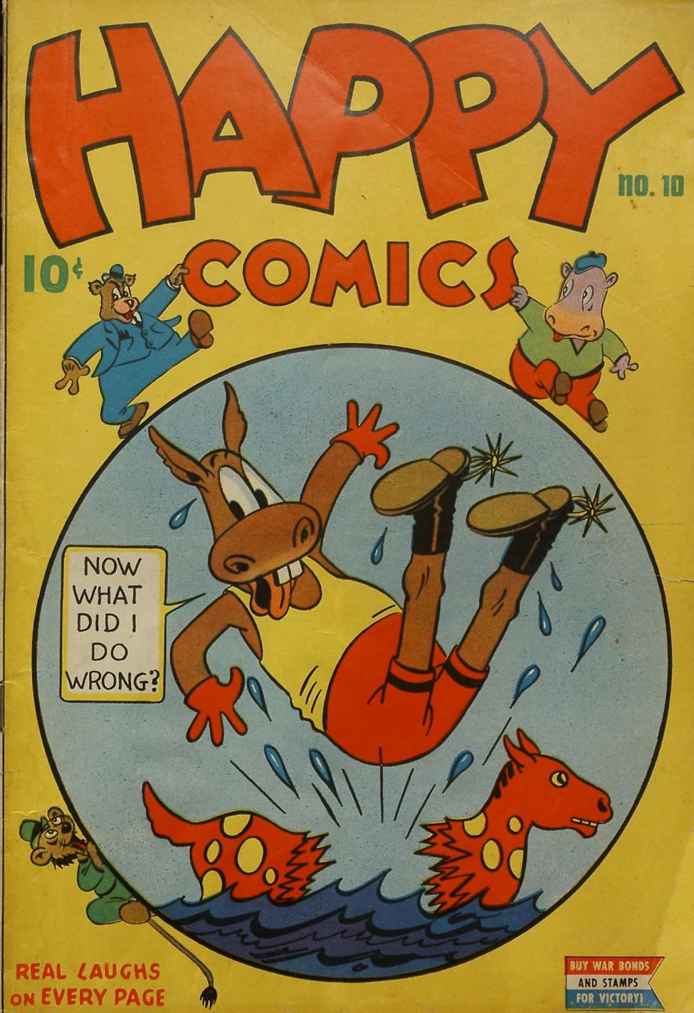 Comic Book Cover For Happy Comics 10