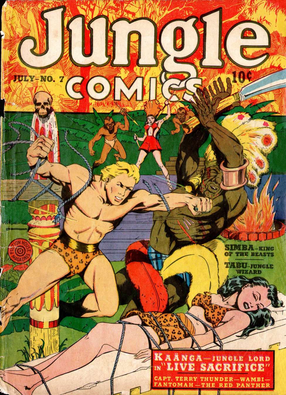 Comic Book Cover For Jungle Comics 7
