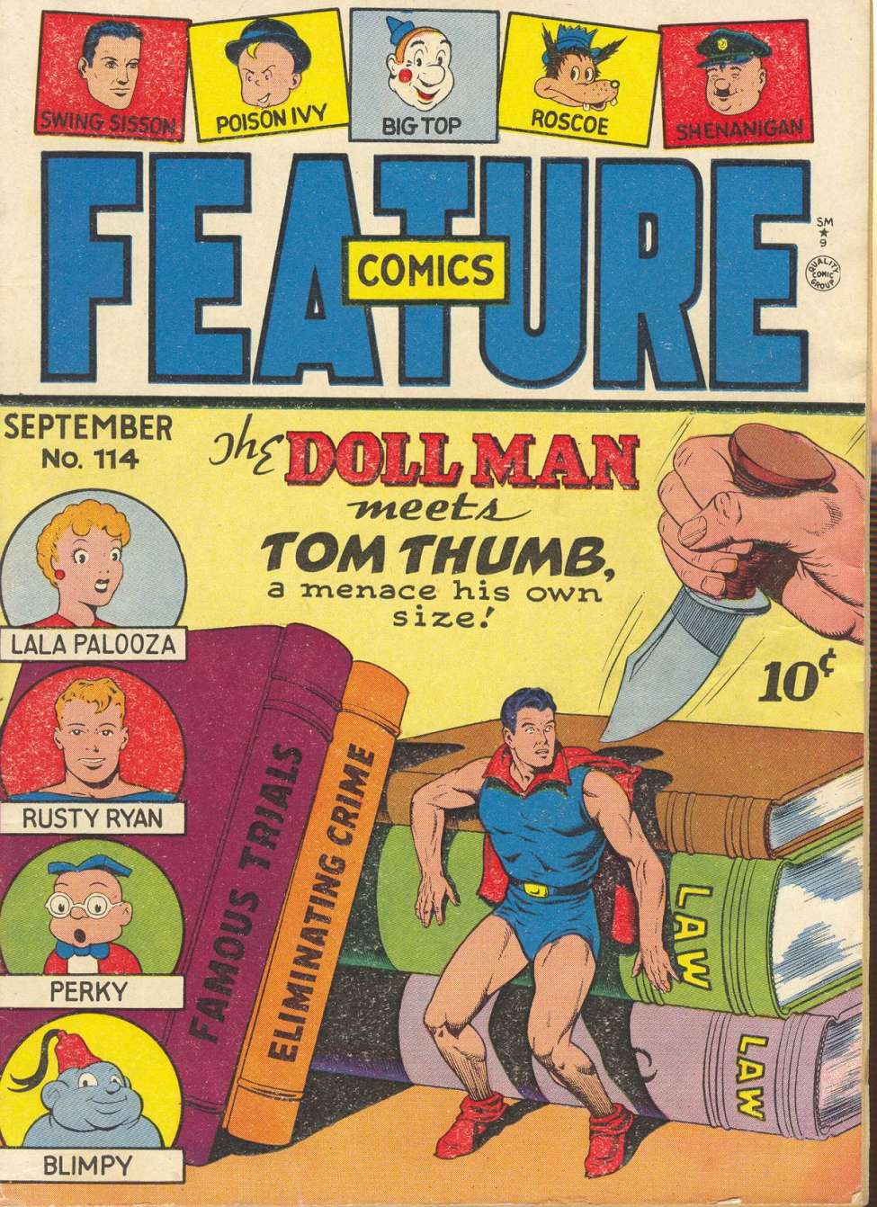 Comic Book Cover For Feature Comics 114