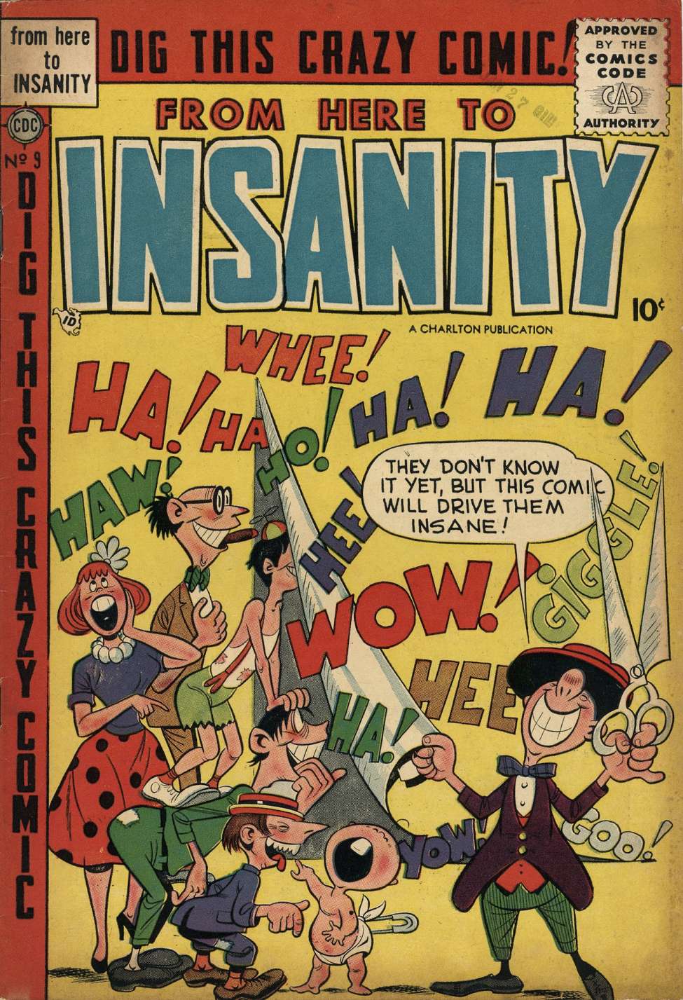 Comic Book Cover For From Here to Insanity 9