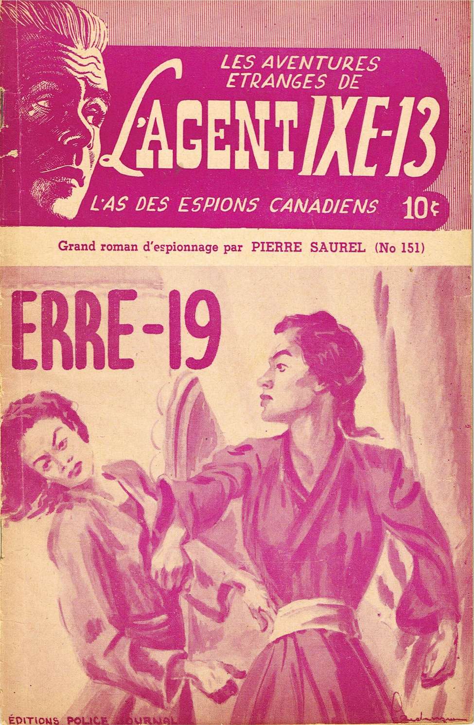 Comic Book Cover For L'Agent IXE-13 v2 151 - ERRE-19