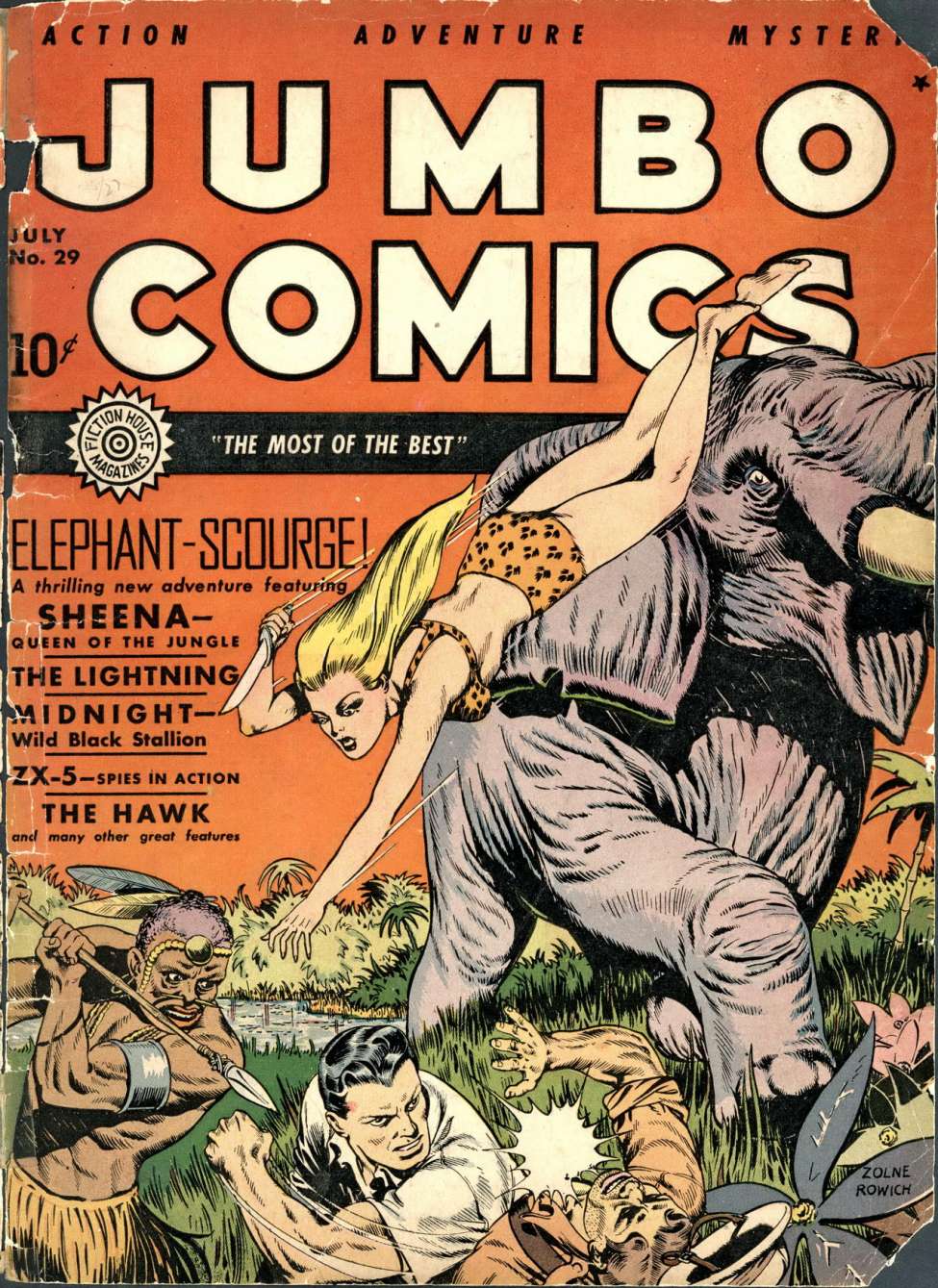 Comic Book Cover For Jumbo Comics 29