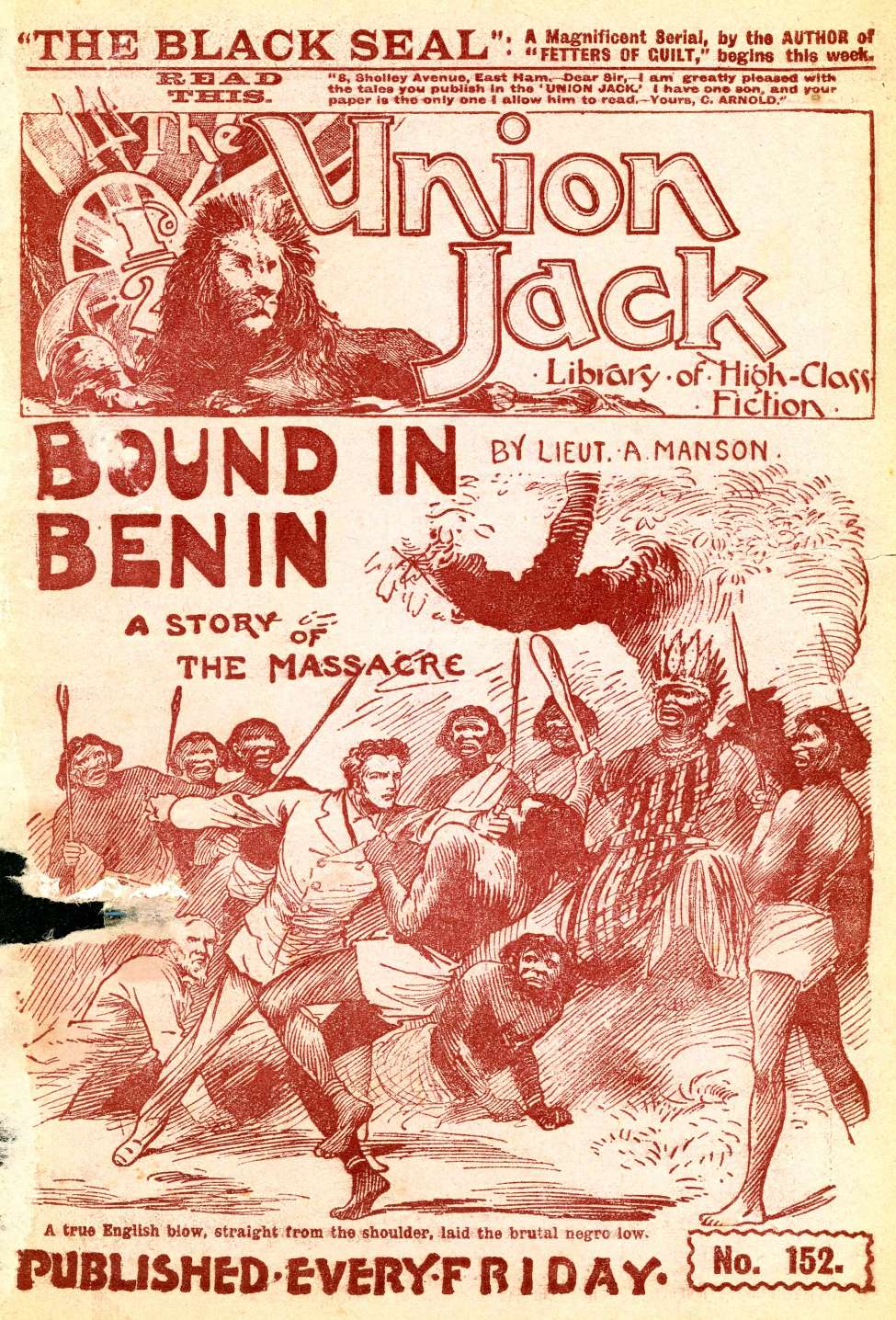 Book Cover For The Union Jack 152 - Bound in Benin