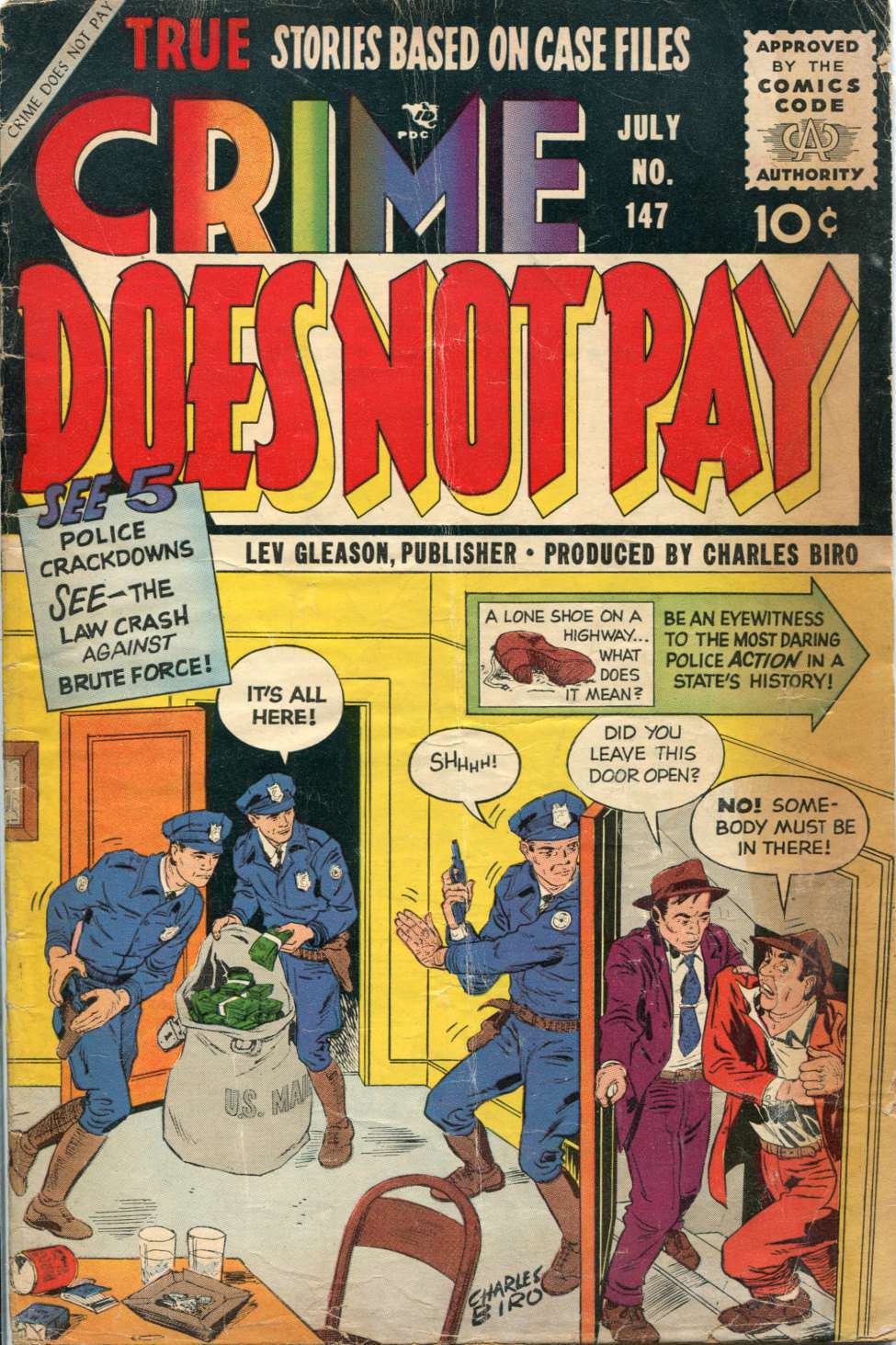 Comic Book Cover For Crime Does Not Pay 147