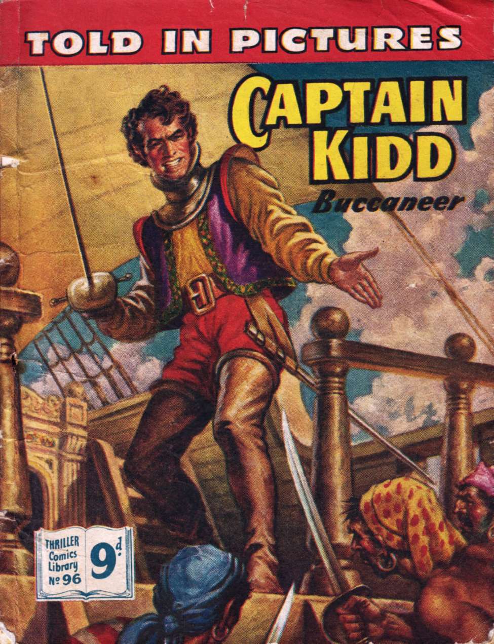 Book Cover For Thriller Comics Library 96 - Captain Kidd Buccaneer