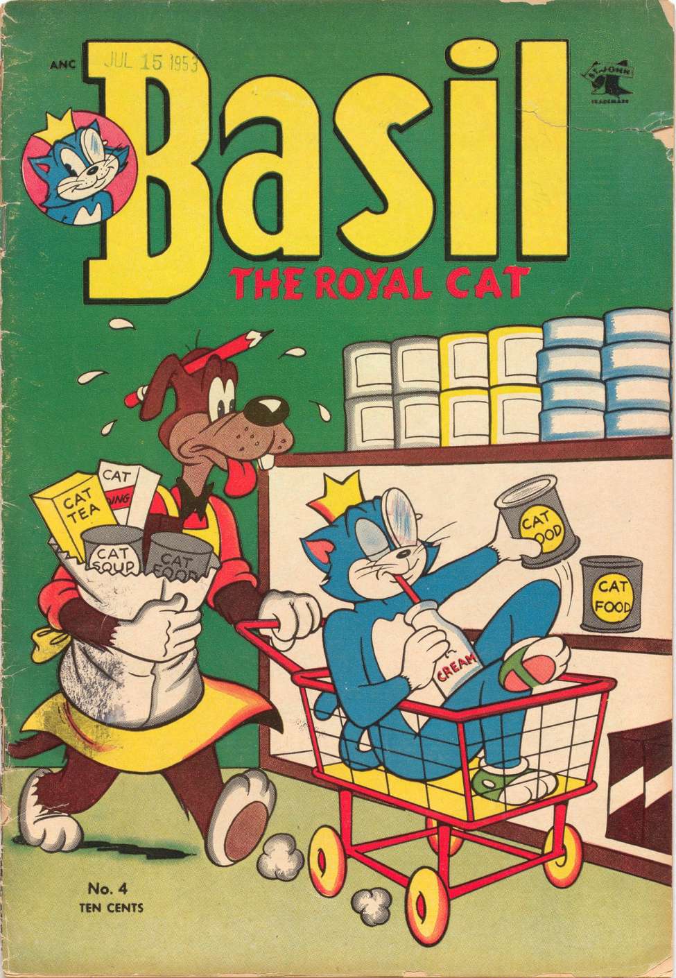 Comic Book Cover For Basil the Royal Cat 4