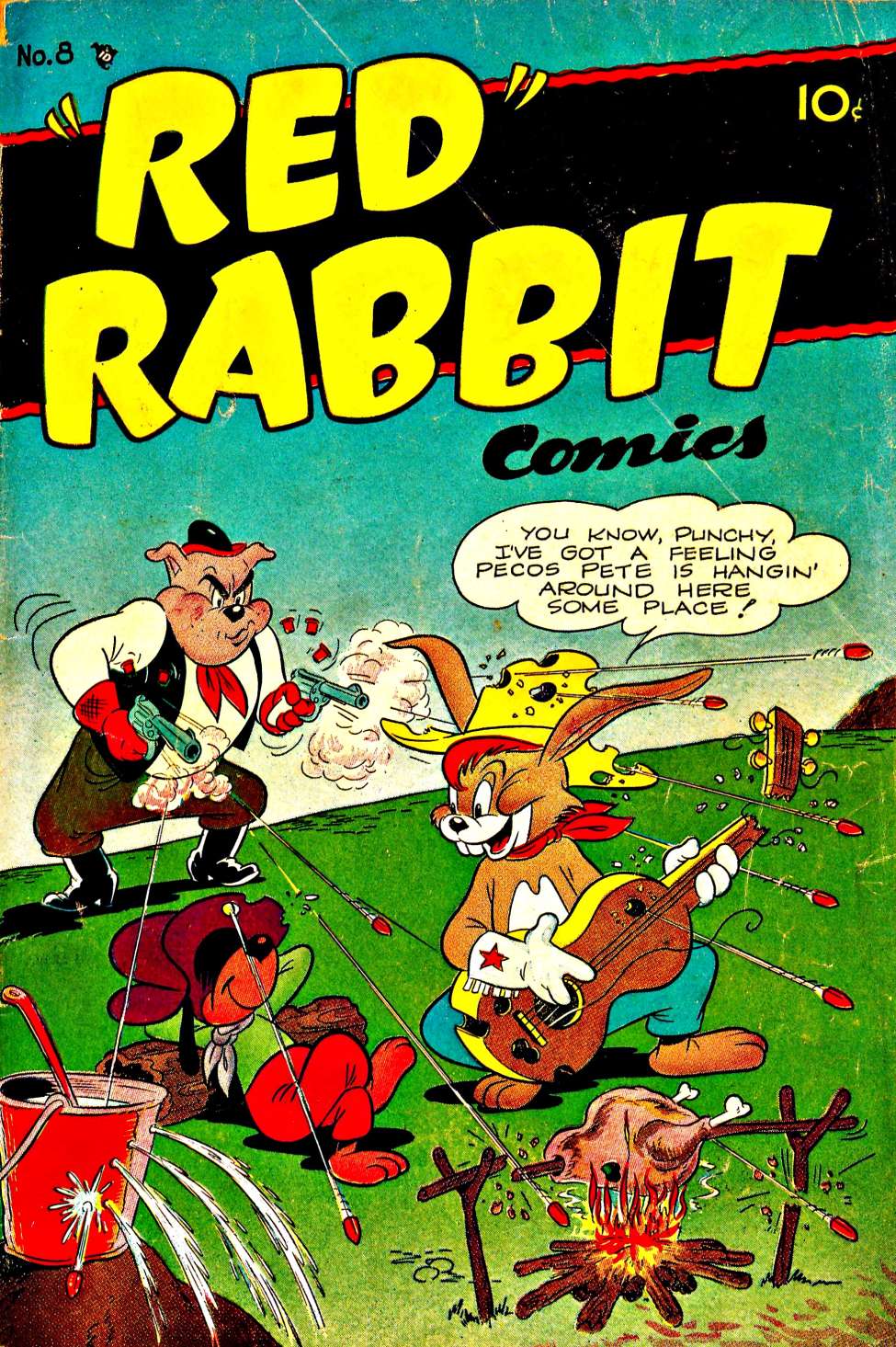 Book Cover For "Red" Rabbit Comics 8 - Version 2