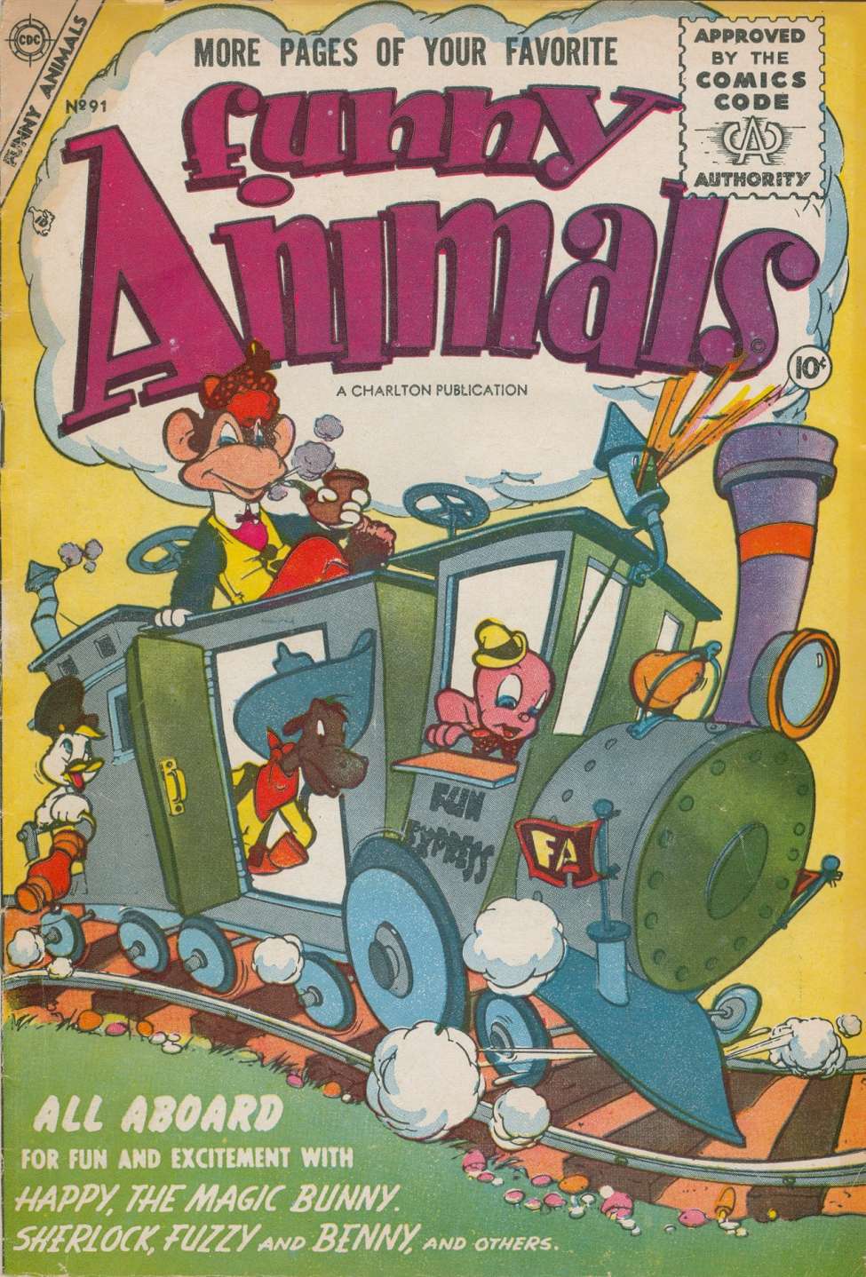 Comic Book Cover For Funny Animals 91