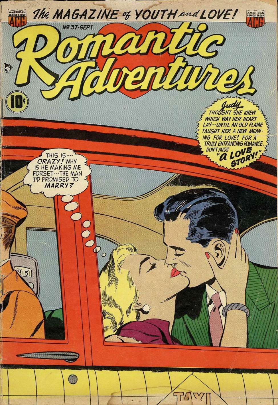 Comic Book Cover For Romantic Adventures 37