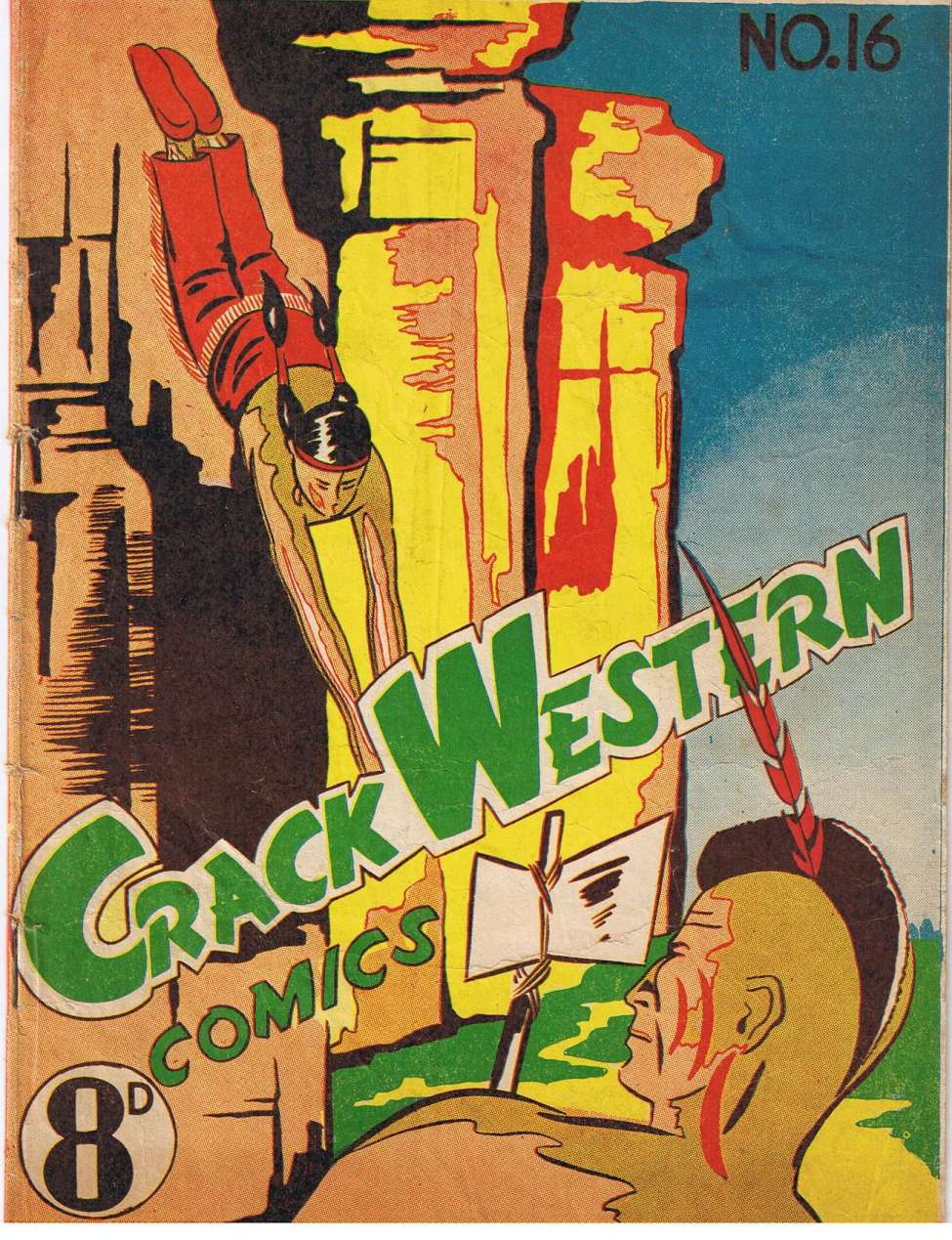 Comic Book Cover For Crack Western Comics 16
