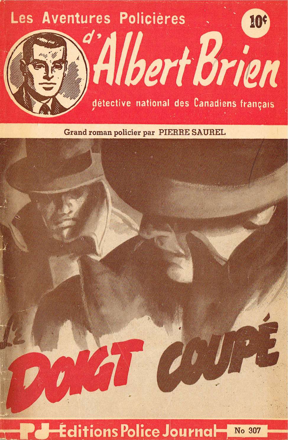 Comic Book Cover For Albert Brien v2 307 - Le doigt coupé