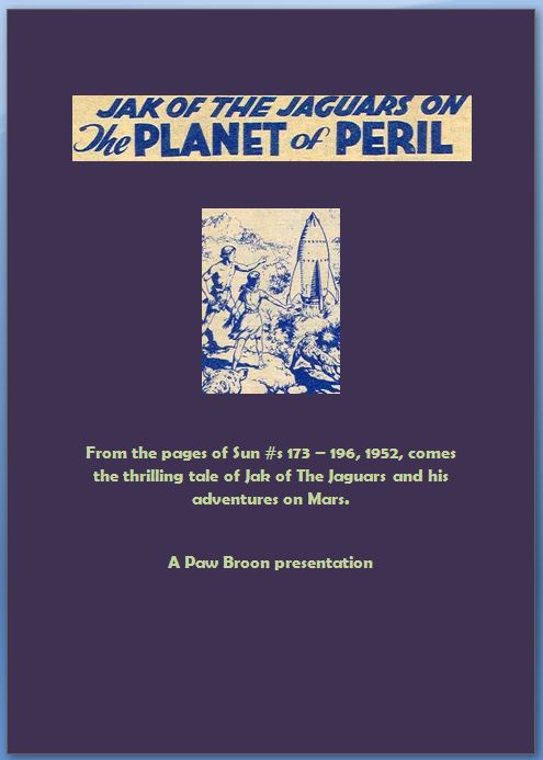 Comic Book Cover For Jak of The Jaguars on The Planet of Peril