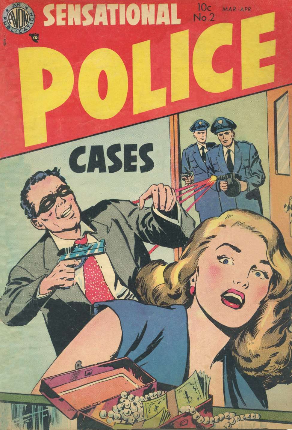 Comic Book Cover For Sensational Police Cases 2