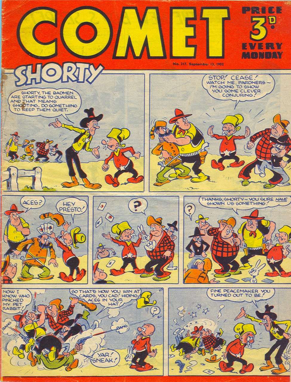 Comic Book Cover For The Comet 217