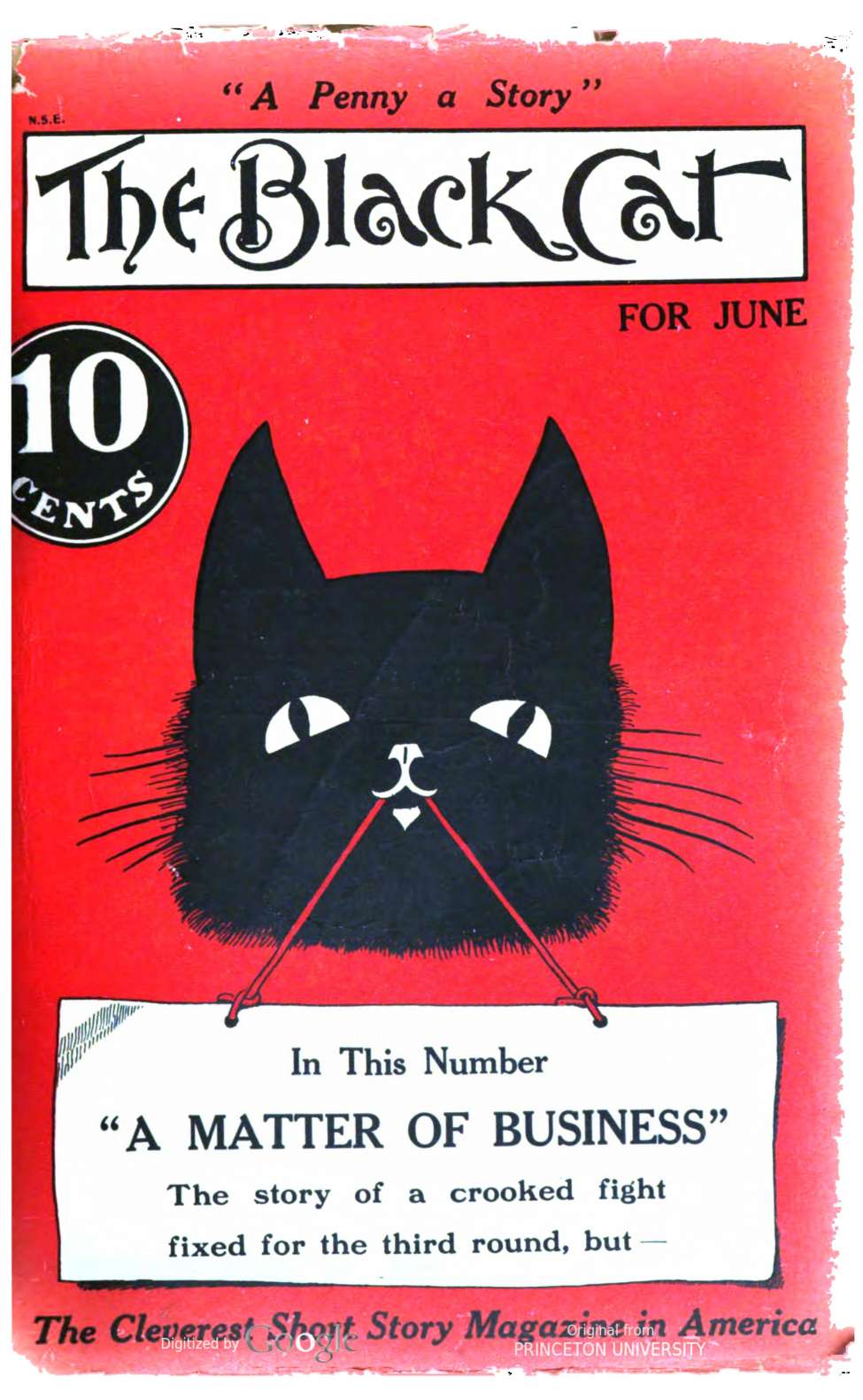 Book Cover For The Black Cat v20 9 - A Matter of Business - Ross Ellis