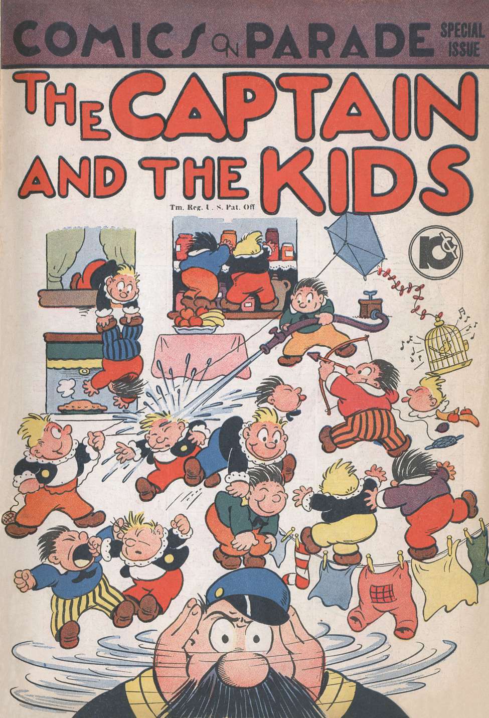 Book Cover For Comics on Parade Special Issue - Captain and the Kids