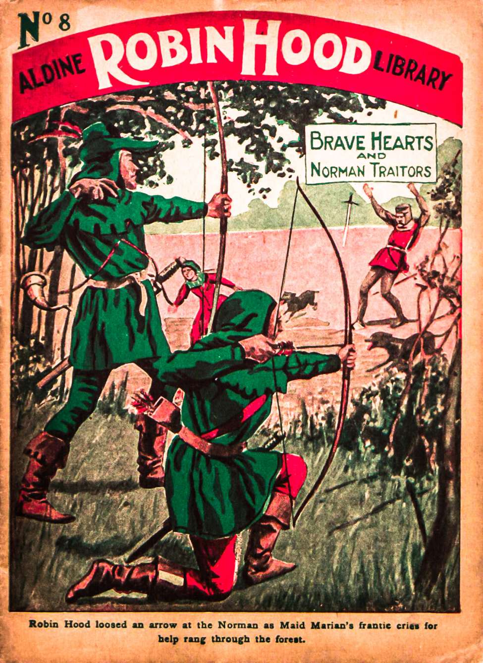 Book Cover For Aldine Robin Hood Library 8 - Brave hearts and Norman traitors