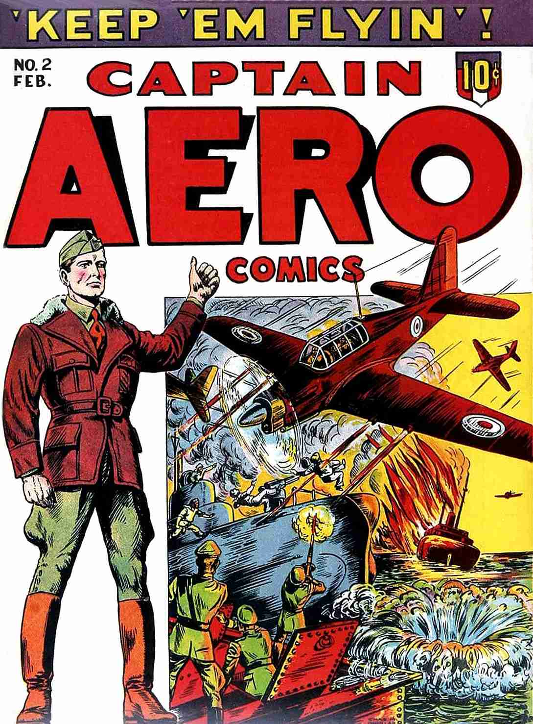 Book Cover For Captain Aero Comics 2