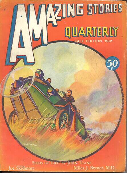 Book Cover For Amazing Stories Quarterly v4 4 - Seeds of Life - John Taine