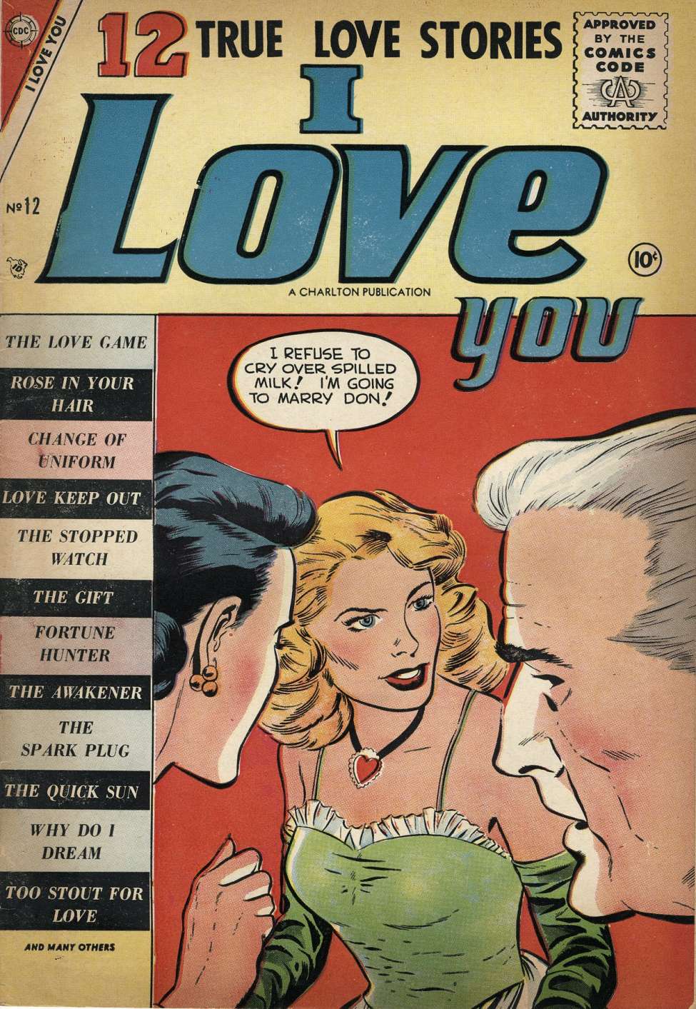 Comic Book Cover For I Love You 12