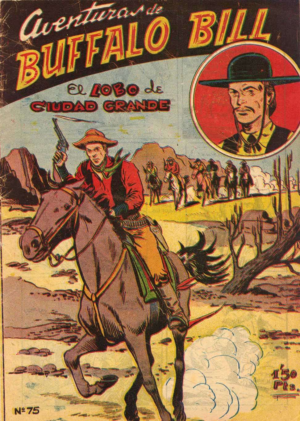 Book Cover For Aventuras de Buffalo Bill 75 El lobo de Ciudad Grande