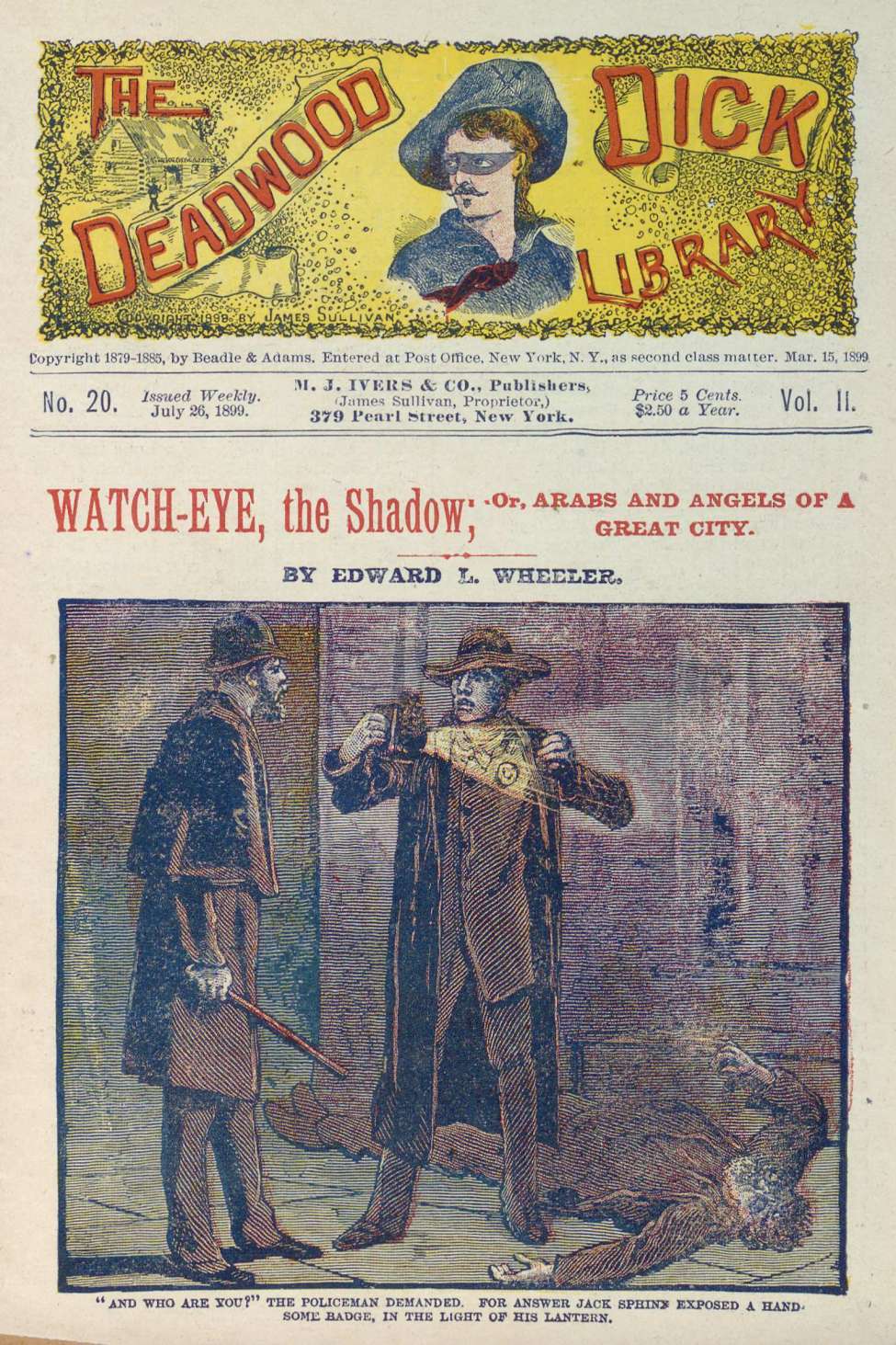 Book Cover For Deadwood Dick Library v2 20 - Watch-Eye, the Shadow